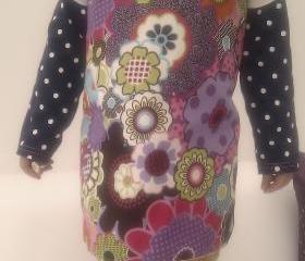 child's apron reversible flowers two for the price of one